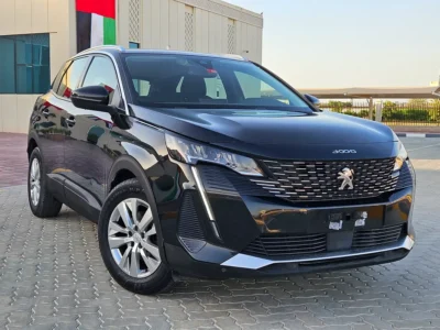 2022 Peugeot 3008 Active Plus 4 Cylinders Petrol Engine Black Grey SUV GCC Full Option