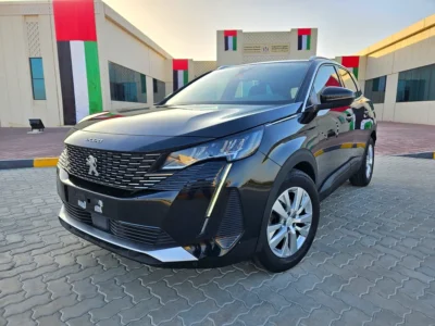 2022 Peugeot 3008 Active Plus 4 Cylinders Petrol Engine Black Grey SUV GCC Full Option