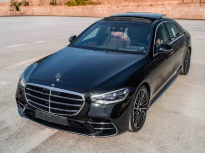 2025 Mercedes-Benz S 580 4.0 Litres Twin-Turbo V8 Petrol Engine Black Tan Sedan