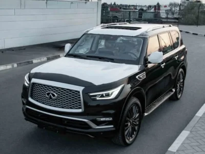 2024 INFINITI QX80 5.6 Litres V8 Petrol Engine Black Tan SUV GCC Specs