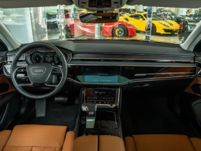 2026 Audi A8 L 55 TFSI Quattro 3.0L Turbocharged V6 Engine Black Tan Sedan GCC