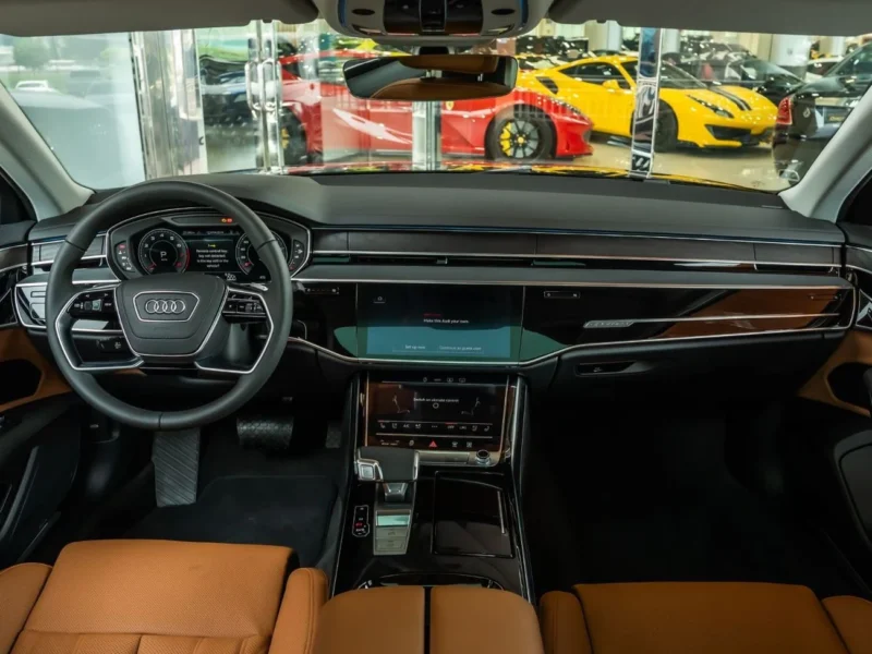 2026 Audi A8 L 55 TFSI Quattro 3.0L Turbocharged V6 Engine Black Tan Sedan GCC