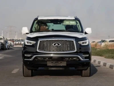 2024 INFINITI QX80 5.6 Litres V8 Petrol Engine Black Tan SUV GCC Specs