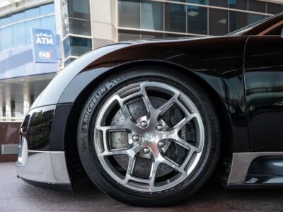 2010 Bugatti Veyron Nocturne 8.0-liter Quad-Turbocharged W16 Black White Coupe GCC