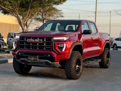 2025 GMC Canyon AT4X 2.7L TurboMax Inline 4-cylinder Engine Red Black Pickup Truck