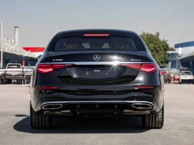 2025 Mercedes-Benz S 580 4.0 Litres Twin-Turbo V8 Petrol Engine Black Tan Sedan