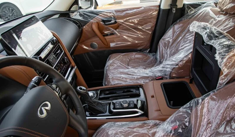 2024 INFINITI QX80 5.6 Litres V8 Petrol Engine Black Tan SUV GCC Specs