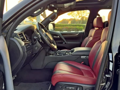 2019 Lexus LX 570 Signature 5.7-liter Naturally Aspirated V8 Engine Black Red SUV