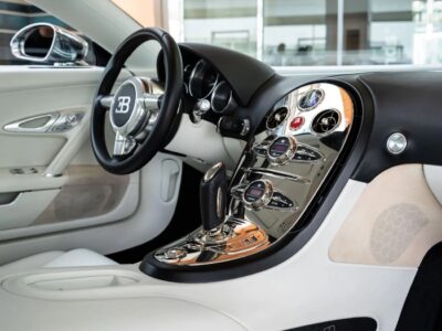 2010 Bugatti Veyron Nocturne 8.0-liter Quad-Turbocharged W16 Black White Coupe GCC