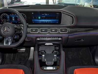 2024 Mercedes-Benz GLE 63S 4MATIC+ 4.0L Bi-Turbo V8 Petrol Engine White Red SUV