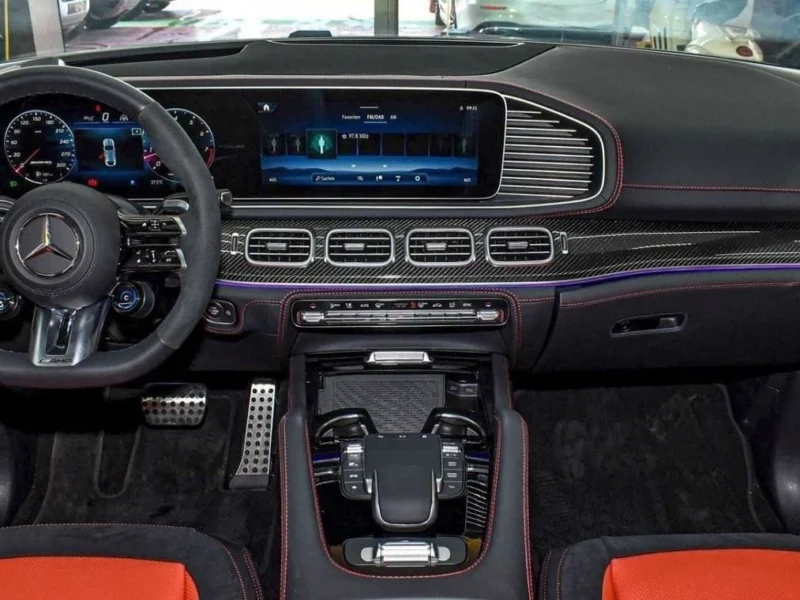 2024 Mercedes-Benz GLE 63S 4MATIC+ 4.0L Bi-Turbo V8 Petrol Engine White Red SUV
