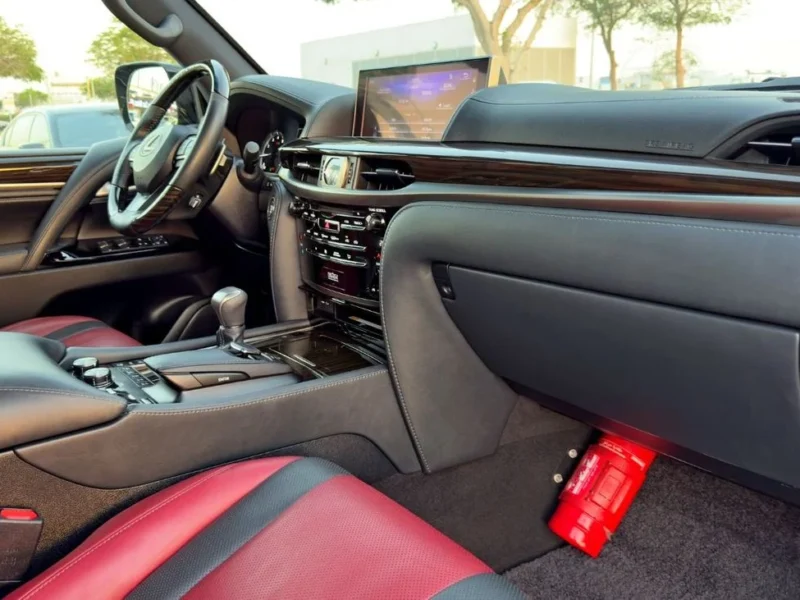 2019 Lexus LX 570 Signature 5.7-liter Naturally Aspirated V8 Engine Black Red SUV