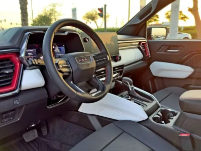 2025 GMC Canyon AT4X 2.7L TurboMax Inline 4-cylinder Engine Red Black Pickup Truck