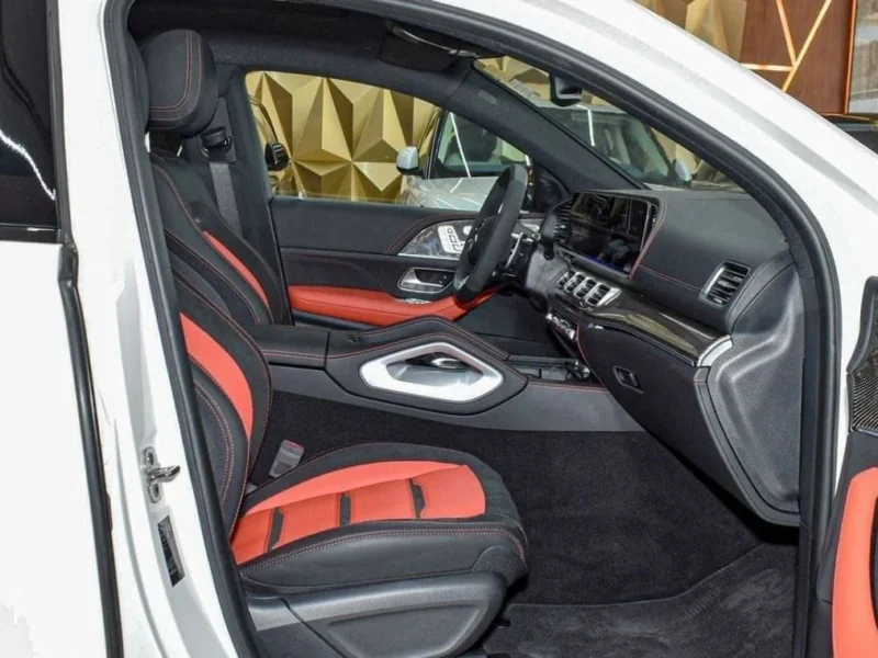 2024 Mercedes-Benz GLE 63S 4MATIC+ 4.0L Bi-Turbo V8 Petrol Engine White Red SUV