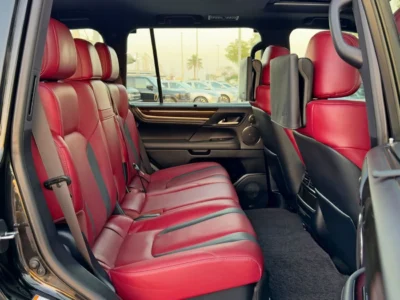 2019 Lexus LX 570 Signature 5.7-liter Naturally Aspirated V8 Engine Black Red SUV