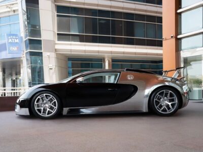 2010 Bugatti Veyron Nocturne 8.0-liter Quad-Turbocharged W16 Black White Coupe GCC