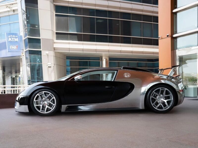 2010 Bugatti Veyron Nocturne 8.0-liter Quad-Turbocharged W16 Black White Coupe GCC