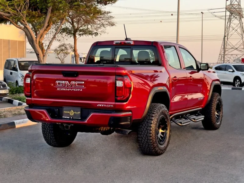 2025 GMC Canyon AT4X 2.7L TurboMax Inline 4-cylinder Engine Red Black Pickup Truck