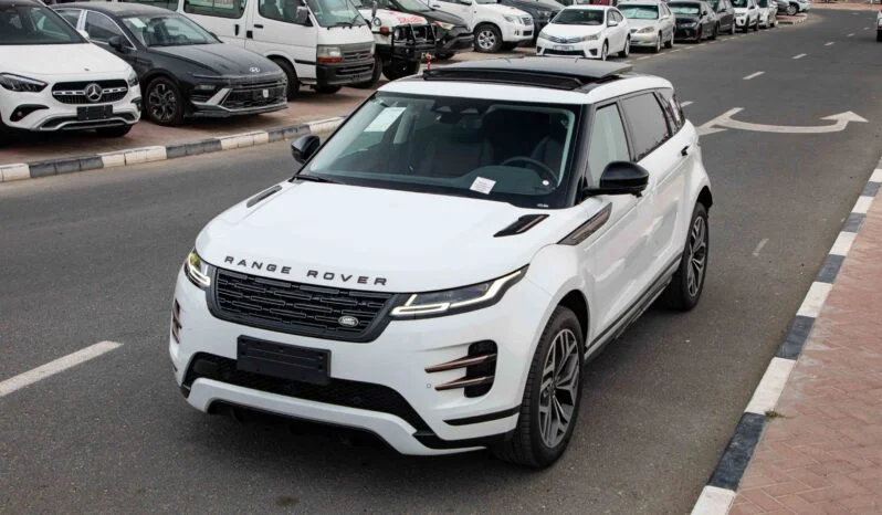 2025 Land Rover Range Rover Evoque Dynamic 2.0L Turbocharged 4 Cylinders White Red SUV