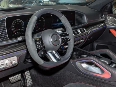 2024 Mercedes-Benz GLE 63S 4MATIC+ 4.0L Bi-Turbo V8 Petrol Engine White Red SUV