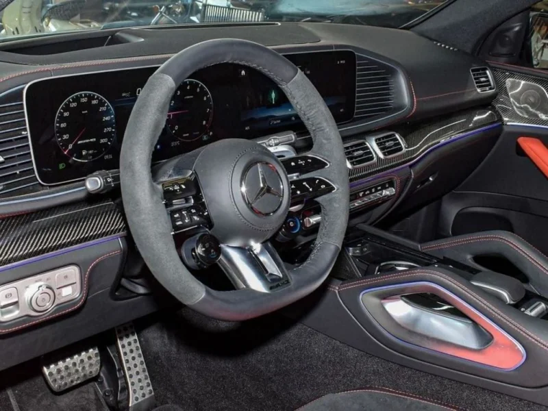 2024 Mercedes-Benz GLE 63S 4MATIC+ 4.0L Bi-Turbo V8 Petrol Engine White Red SUV