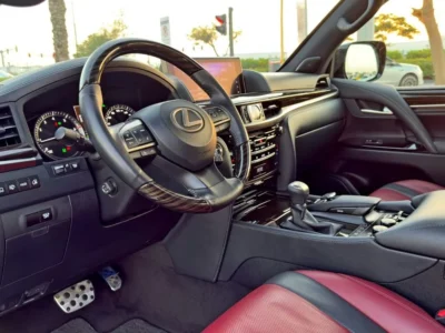 2019 Lexus LX 570 Signature 5.7-liter Naturally Aspirated V8 Engine Black Red SUV