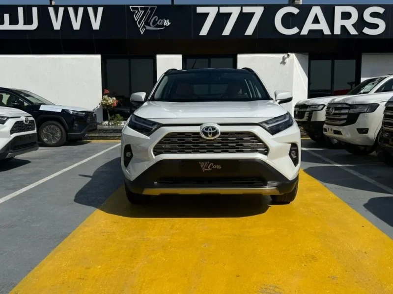 2025 TOYOTA RAV 4 EXR 2.5L 4-Cylinder Hybrid Electric Vehicle White Beige SUV GCC