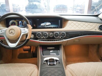 2018 Mercedes-Benz S560 4.0L Bi-Turbo V8 Petrol Engine White Beige Sedan GCC
