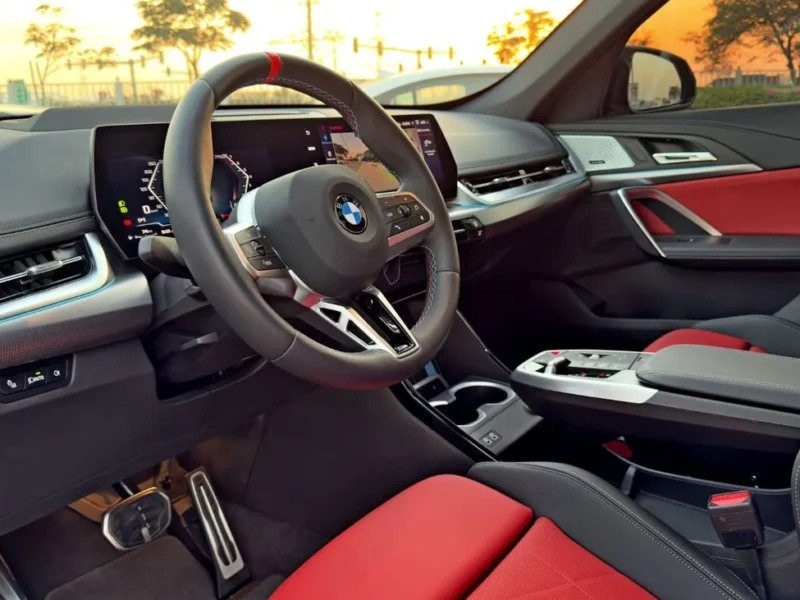 2025 BMW X1 M35i 2.0L BMW M TwinPower Turbo inline 4-Cylinder Engine Grey Red SUV