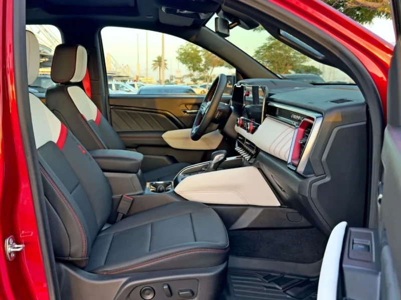 2025 GMC Canyon AT4X 2.7L TurboMax Inline 4-cylinder Engine Red Black Pickup Truck