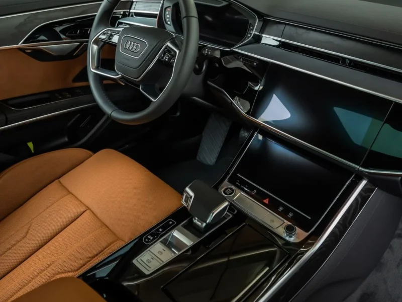 2026 Audi A8 L 55 TFSI Quattro 3.0L Turbocharged V6 Engine Black Tan Sedan GCC