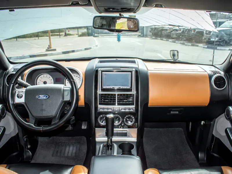 2007 Ford Explorer Base 6 Cylinders Petrol Engine Black Tan SUV GOOD CONDITION