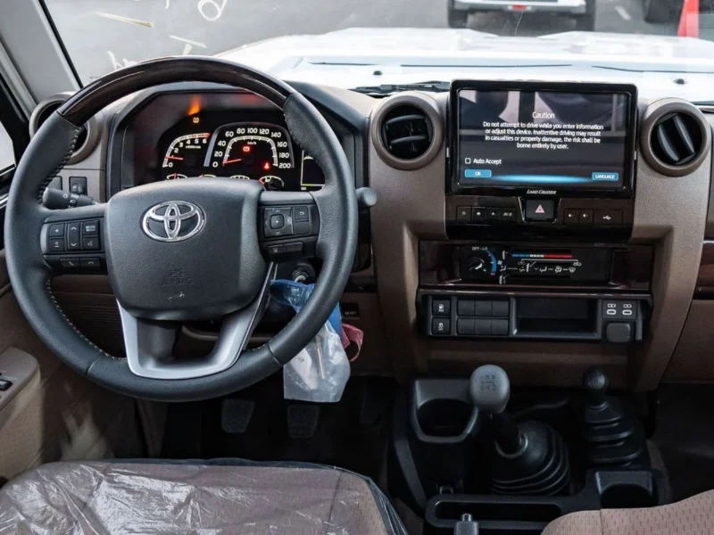2025 Toyota Land Cruiser LC 79 SC 2.8 L inline-4 turbo Diesel Grey Brown Pickup Truck MT