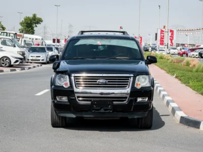 2007 Ford Explorer Base 6 Cylinders Petrol Engine Black Tan SUV GOOD CONDITION