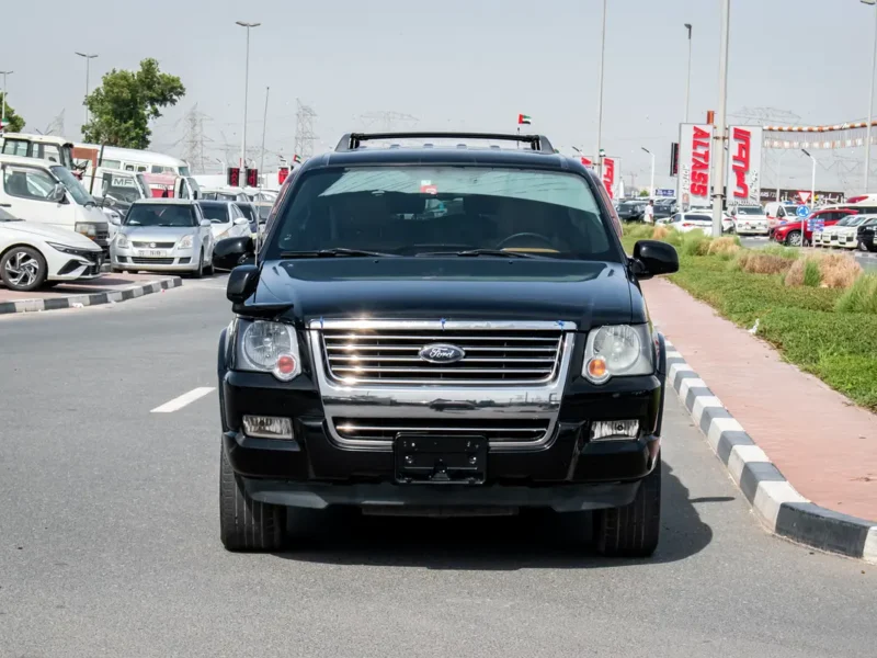2007 Ford Explorer Base 6 Cylinders Petrol Engine Black Tan SUV GOOD CONDITION