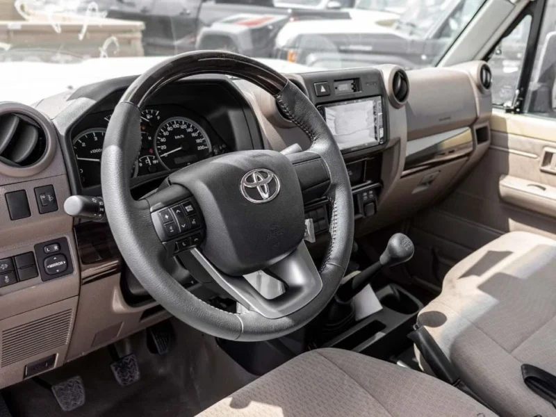 2025 Toyota Land Cruiser LC 79 SC 2.8 L inline-4 turbo Diesel Beige Brown Pickup Truck MT