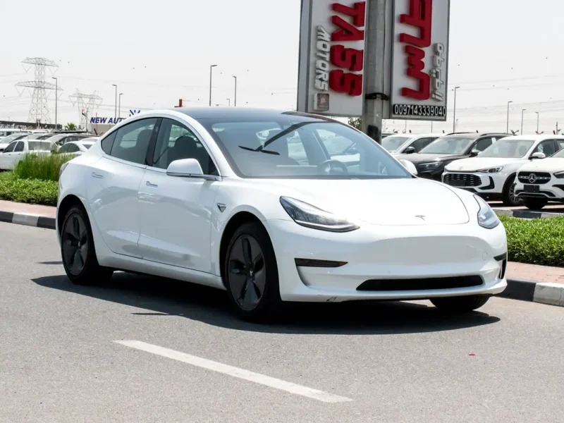 2020 Tesla Model 3 Standard Electric Vehicle 350 - 450 KM White Black Sedan Clean Car