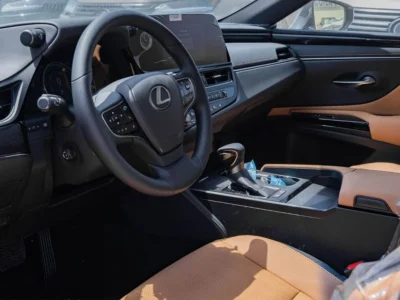2026 Lexus ES300h 2.5 Litres 4-Cylinder Hybrid Petrol Engine White Tan Sedan GCC Specs