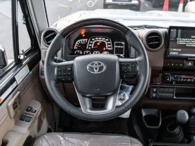 2025 Toyota Land Cruiser LC 79 SC 2.8 L inline-4 turbo Diesel Grey Brown Pickup Truck MT