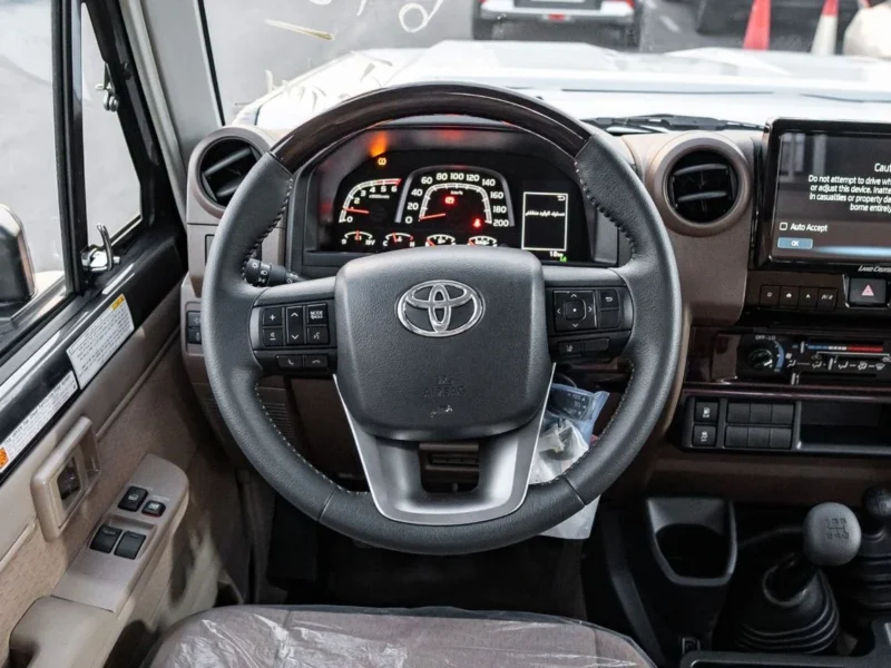 2025 Toyota Land Cruiser LC 79 SC 2.8 L inline-4 turbo Diesel Grey Brown Pickup Truck MT