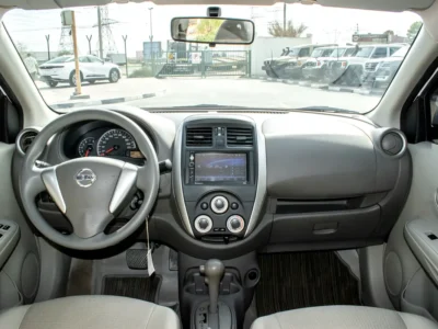 2022 Nissan Sunny SV 4 Cylinders Petrol Engine White Beige Sedan GCC Specs Clean Car