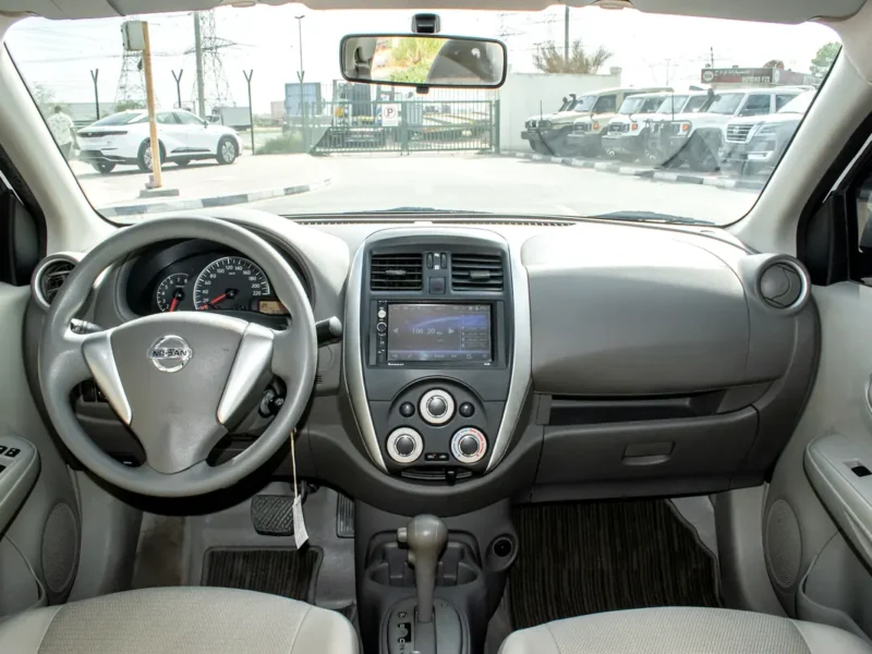 2022 Nissan Sunny SV 4 Cylinders Petrol Engine White Beige Sedan GCC Specs Clean Car