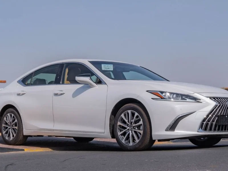 2026 Lexus ES300h 2.5 Litres 4-Cylinder Hybrid Petrol Engine White Tan Sedan GCC Specs