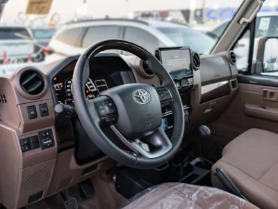 2025 Toyota Land Cruiser LC 79 SC 2.8 L inline-4 turbo Diesel Grey Brown Pickup Truck MT