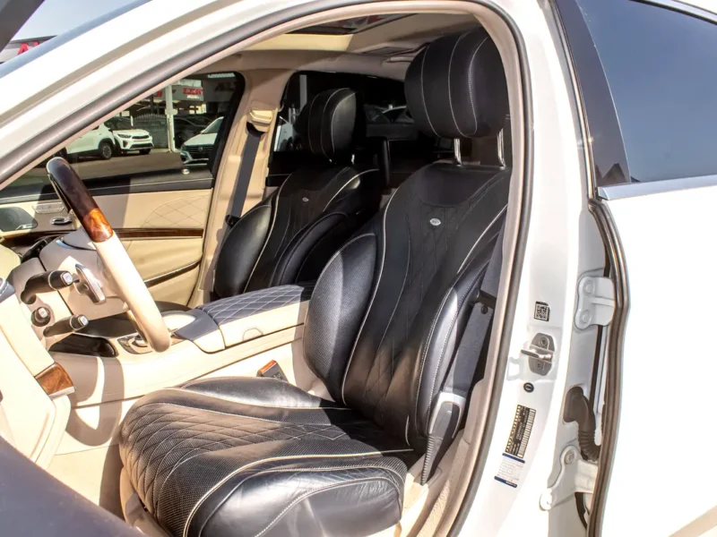 2014 Mercedes-Benz S-Class S 550 8 Cylinders Engine White Beige Sedan IMMACULATE CONDTION