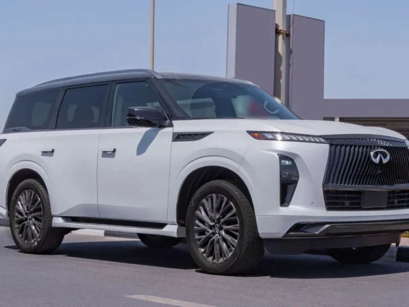 2026 Infiniti QX80 Autograph 3.5 Litres V6 Twin-Turbo Petrol Engine White Red SUV GCC Specs