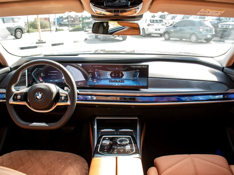 2026 BMW 7-Series 735i 6 Cylinders Petrol Engine Black Tan Sedan GCC Specs Very Clean Car