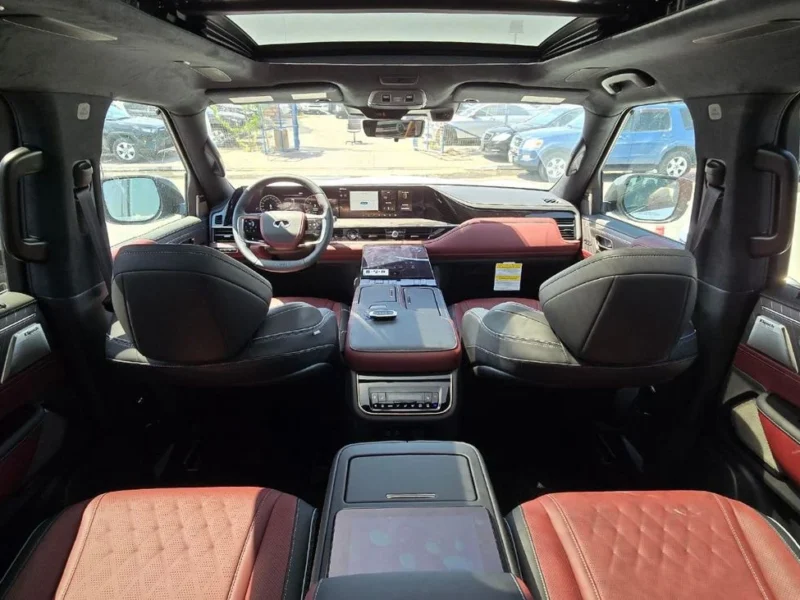 2026 Infiniti QX80 Autograph 3.5 Litres V6 Twin-Turbo Petrol Engine White Red SUV GCC Specs