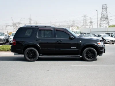 2007 Ford Explorer Base 6 Cylinders Petrol Engine Black Tan SUV GOOD CONDITION