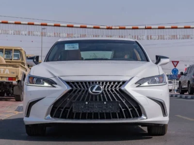 2026 Lexus ES300h 2.5 Litres 4-Cylinder Hybrid Petrol Engine White Tan Sedan GCC Specs